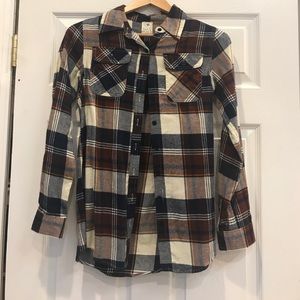 Flannel button down shirt